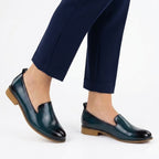 Women's patent leather shoes, navy blue, Potocki 19337 Potocki