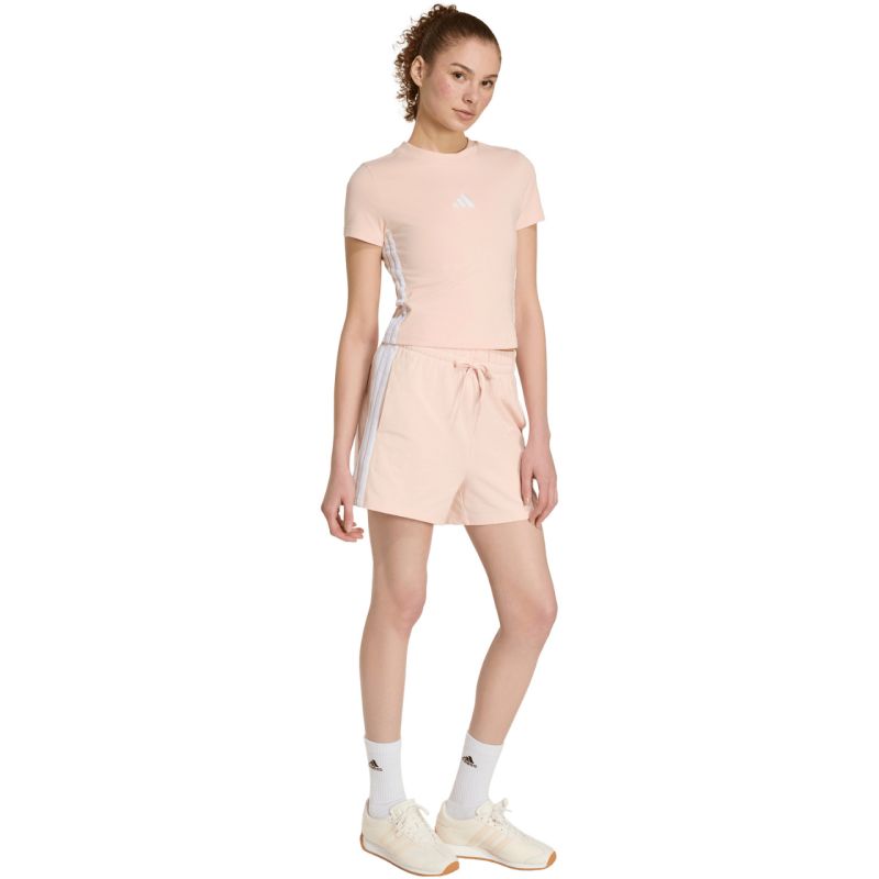 adidas Essentials 3-Stripes Slim Baby T-shirt, Pastel Pink KD2343