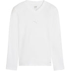Puma TeamGOAL Baselayer Tee Longsleeve Kids' T-Shirt White 659041 04