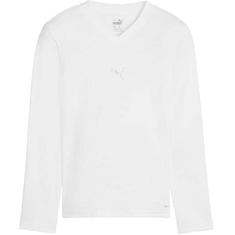 Puma TeamGOAL Baselayer Tee Longsleeve Kids' T-Shirt White 659041 04