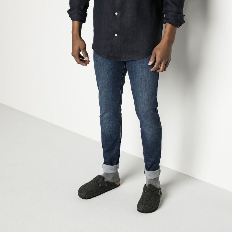 Birkenstock Boston FE Anthrazit 160373 flip-flops Footwear/Lifestyle/Birkenstock/Klapki/chodaki Birkenstock