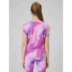 Girls' quick-drying sports crop-top 4F 4FJRSS26TFTSF2387-90A 4f