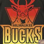 Mitchell & Ness NBA Milwaukee Bucks T-Shirt Black Odzież/Odzież na co dzień Your Sports Performance