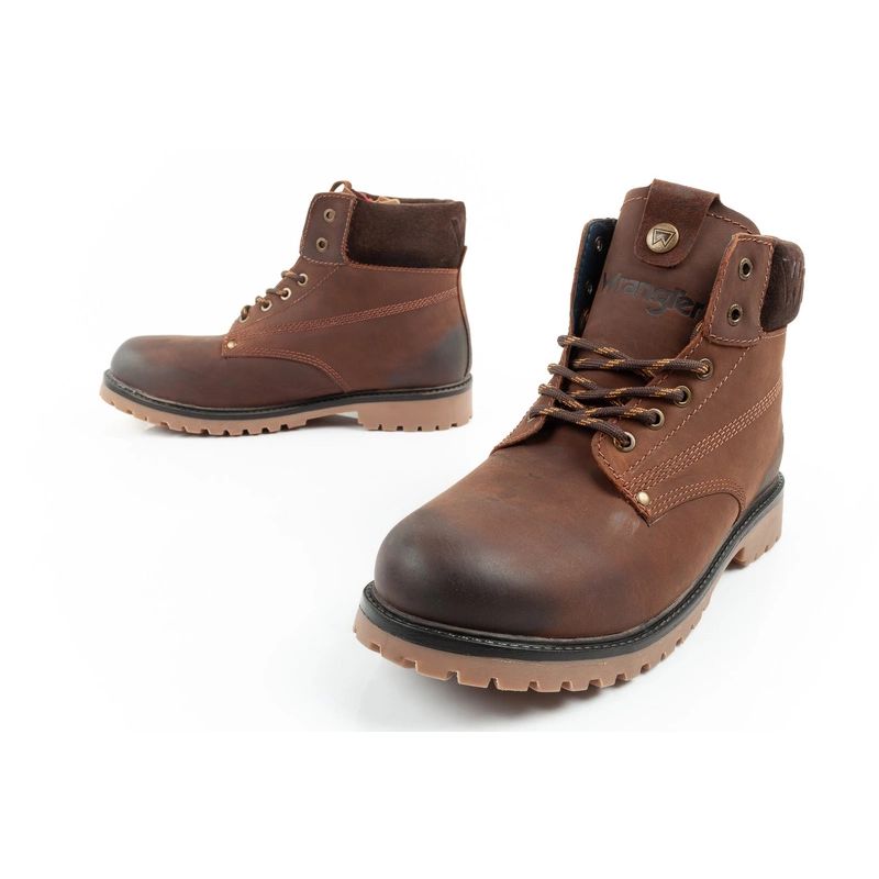 Wrangler Arch Fur men's boots, Chelsea boots, elegant, insulated, brown Wrangler