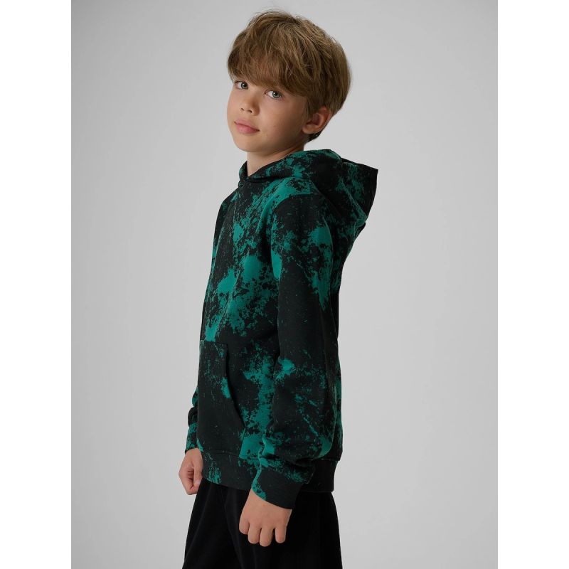 Boy's regular hooded sweatshirt 4F 4FJKAW26TSWSM3154-90A