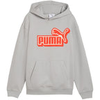 Puma ESS Logo Lab Relaxed Hoodie Kids' Sweatshirt, Grey 694674 63