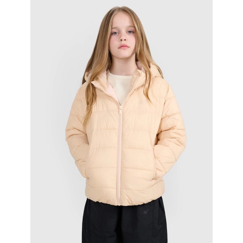 Girls' down jacket with synthetic filling 4F 4FJRAW25TDJAF0816-83S Clothing Your Sports Performance