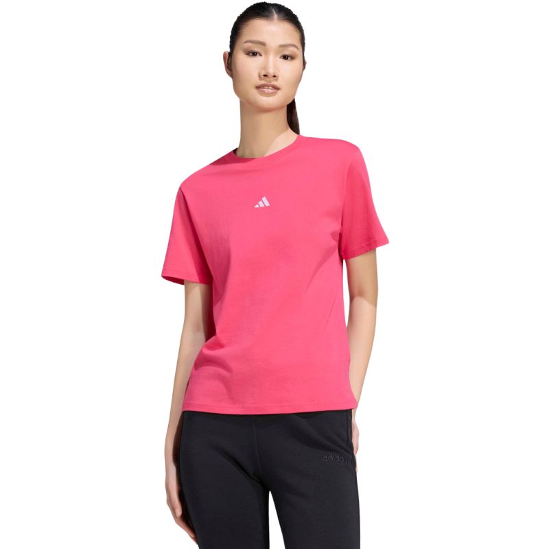 adidas Essentials Small Logo Pink Women's T-Shirt KF8395