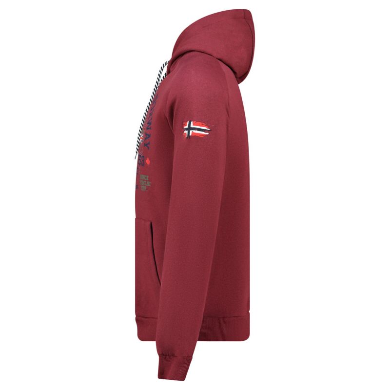 Geographical Norway DB 100 M sweatshirt WZ3006H/GN-Burgundy Clothing/Outdoor/Geographical Norway Your Sports Performance