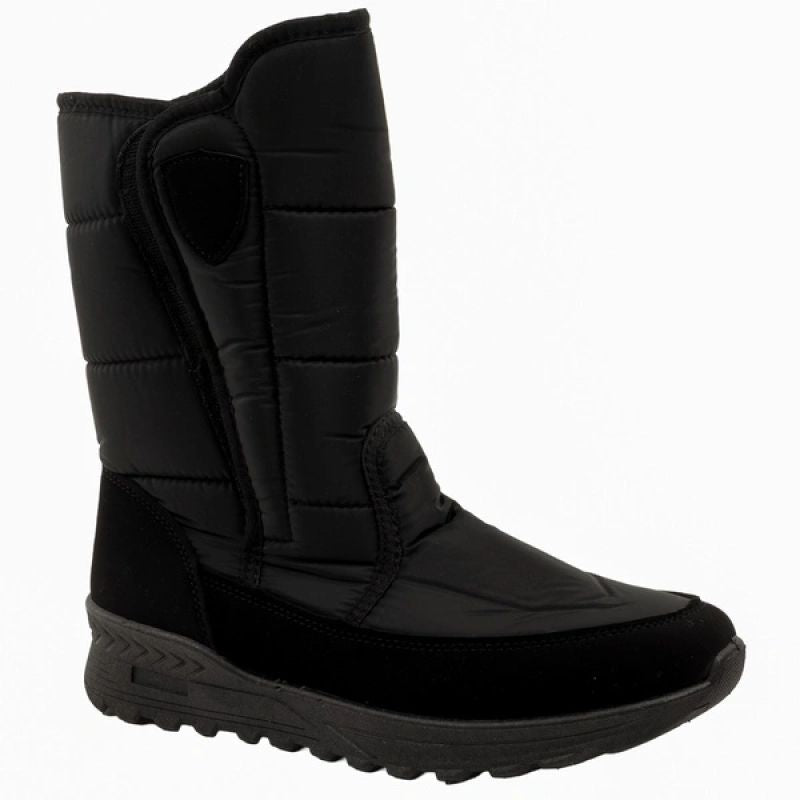 Progress Men’s Winter Boots, Snow Boots, Insulated Stylish Hook-and-Loop Boots