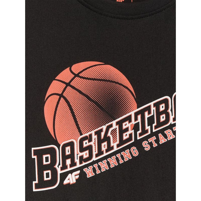 Boy's regular printed T-shirt 4F 4FJRSS26TTSHM4278-20S