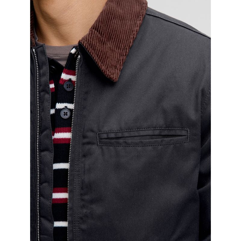 Jack&Jones pilot jacket JORNORREBRO WORKER JACKET 12282903 BLACK/CORDUROY C To be categorized Your Sports Performance