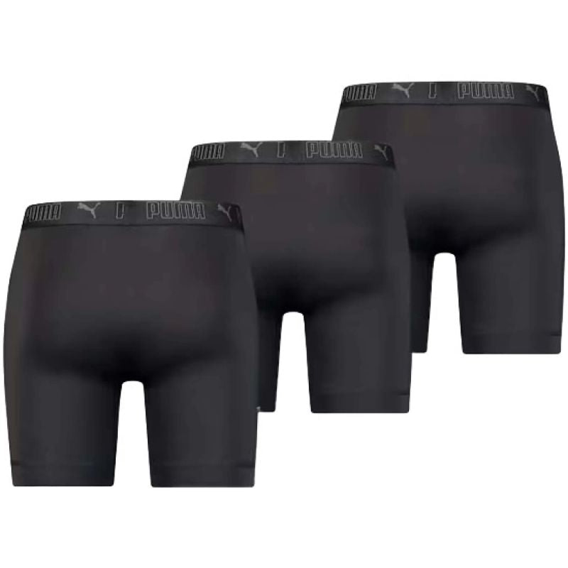 Puma Men's Boxer Briefs Long 3-Pack Black Comfortable Clothing Your Sports Performance