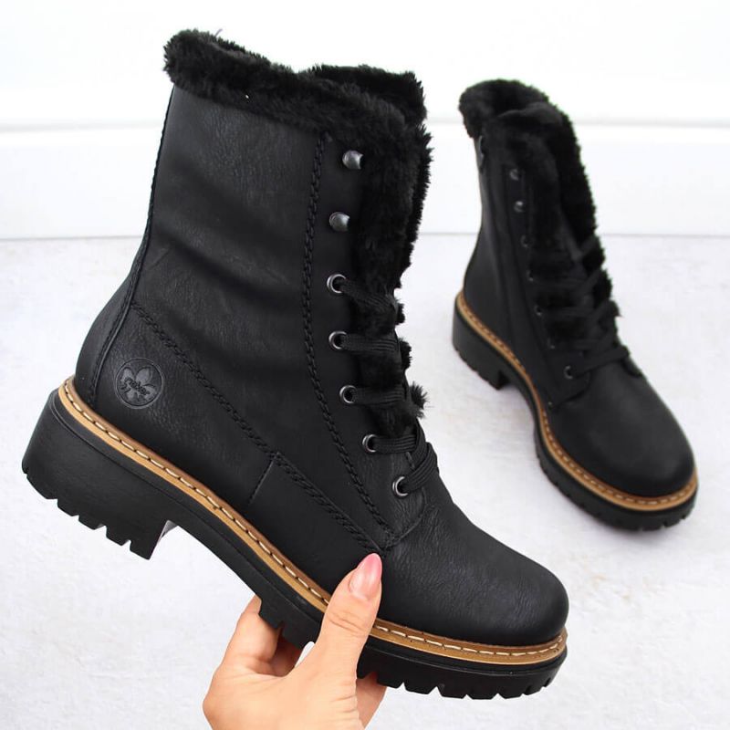 Rieker W 72625-00 RKR714 Fur Boots Footwear/Lifestyle/Rieker Your Sports Performance