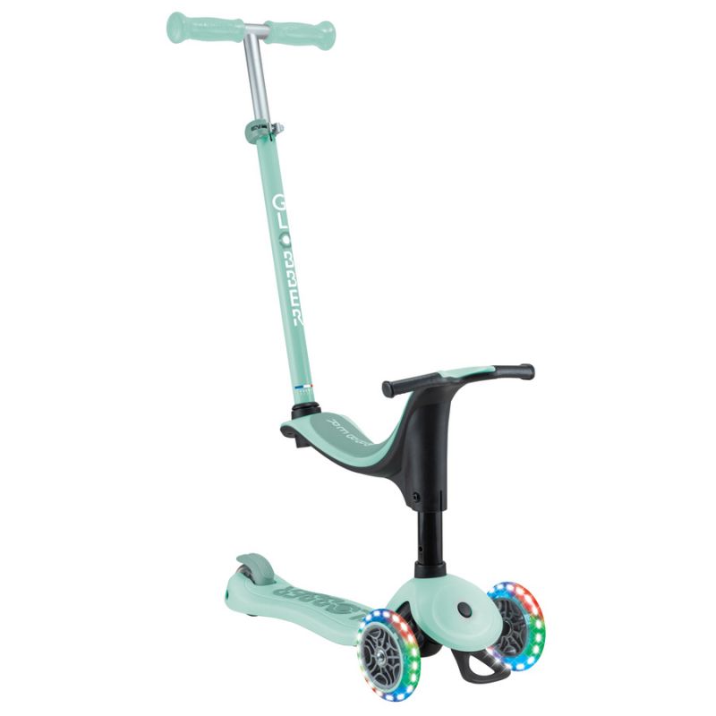 Scooter with seat GO•UP SPORTY LIGHTS (452-706-4 S) Accessories/Skating/Hulajnogi/Traditional/For kids/Globber Your Sports Performance
