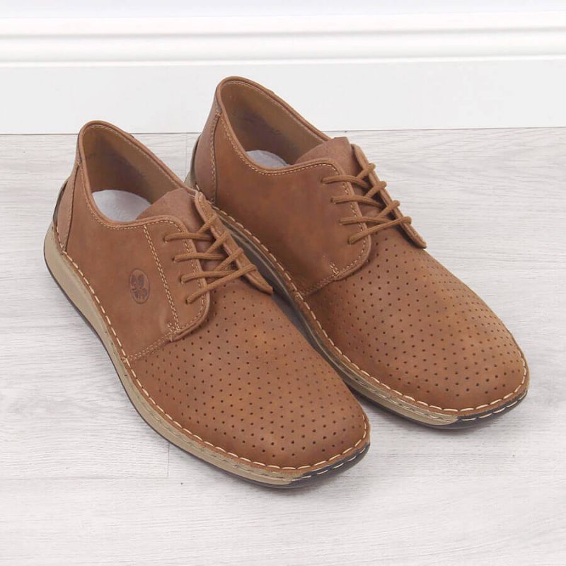 Rieker M RKR528 brown openwork leather shoes Footwear/Lifestyle Your Sports Performance