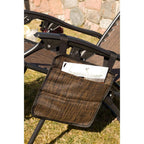 FOLDABLE GARDEN DECHAIR WITH CANOPY 173X52/65X110CM BROWN Home and Garden/Garden Your Sports Performance