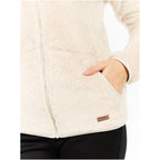 Women’s full-zip fleece jacket PROTEST RIRI white