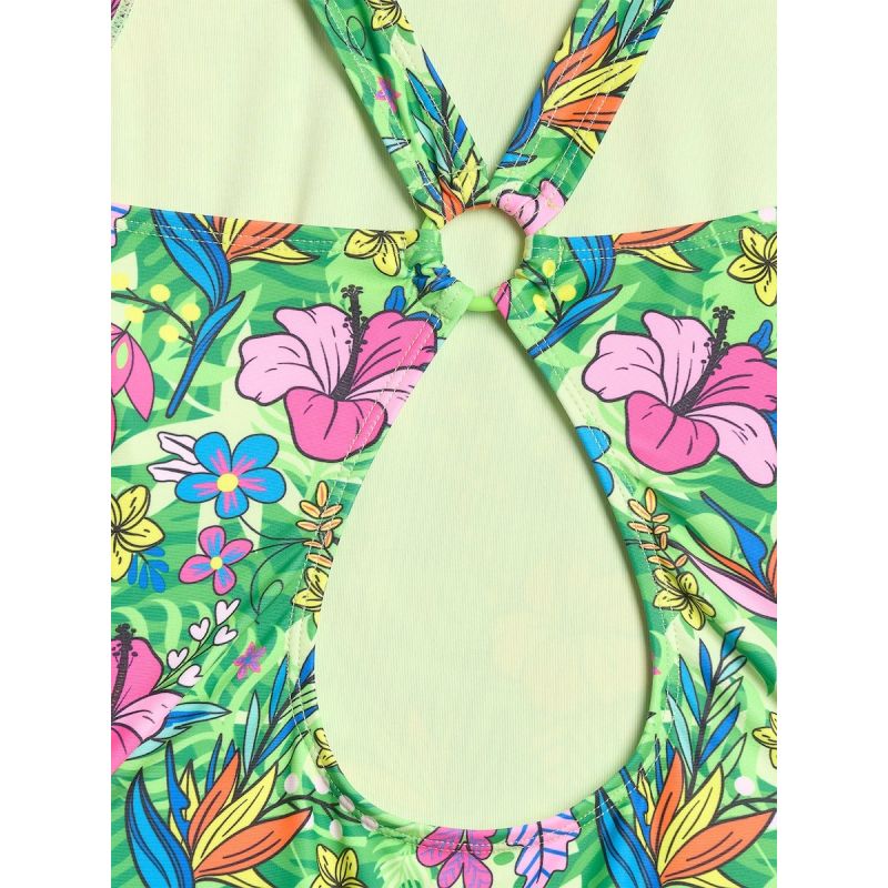 Girls' one-piece swimsuit 4F 4FJRSS26USWSF145-92A