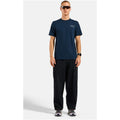 ODLO COTTON BLEND UNLIMITED crew-neck short-sleeve T-shirt for men, navy blue