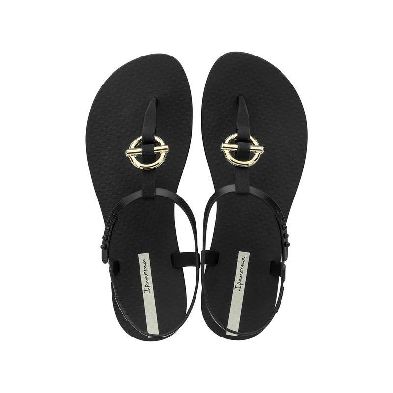 Ipanema Sandal Class women's flip-flop sandals fashionable black with gold In preparation Your Sports Performance