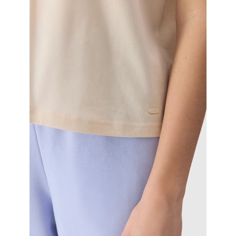 Women's plain organic cotton T-shirt 4F *Kategoria tymczasowa Your Sports Performance