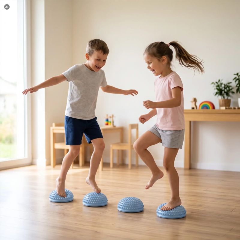 Sensory Half Balls for Balance Training, 2 pcs, Spokey SPIKE