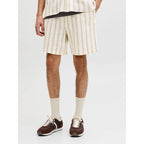 Jack&Jones men's striped shorts JPSTJAIDEN COBA STRIPE JOG SHORTS REG SN 12274413 Antique White Stripes Jack&Jones