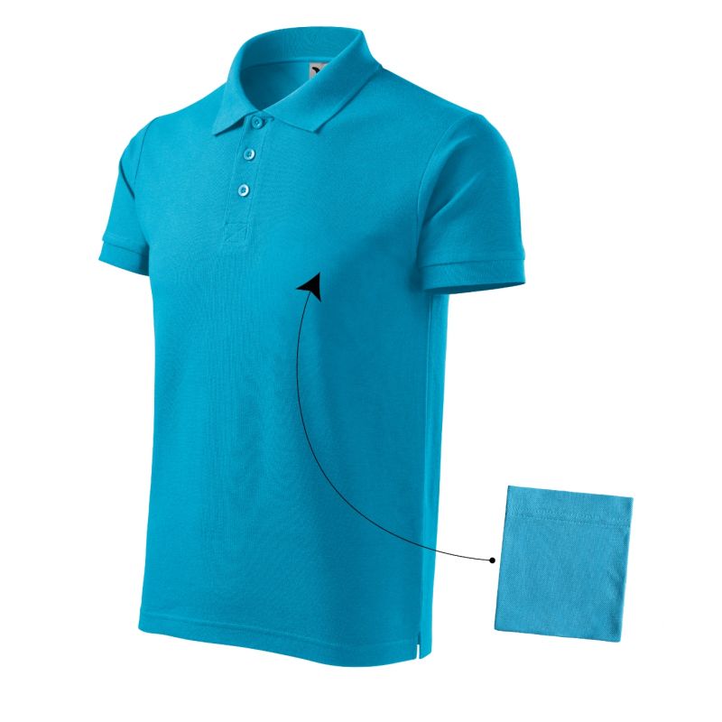 Polo shirt Malfini Cotton M MLI-21244 turquoise Clothing/Lifestyle/T-shirts/Malfini Malfini