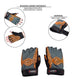 Gloves for the gym Oragne / Gray W HMS RST03 rL Accessories/Gloves Your Sports Performance
