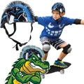 CHILDREN'S ADJUSTABLE CYCLING HELMET NO FEAR MOHAWK SIZE (48-52CM) BLACK/BLUE Sport/Rowery/Kaski Your Sports Performance