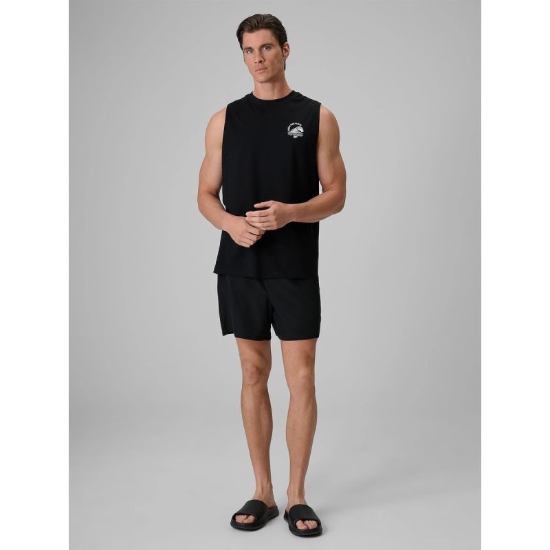 Men's relaxed sleeveless T-shirt with print 4F 4FRSS26TSLEM365-20S 4f