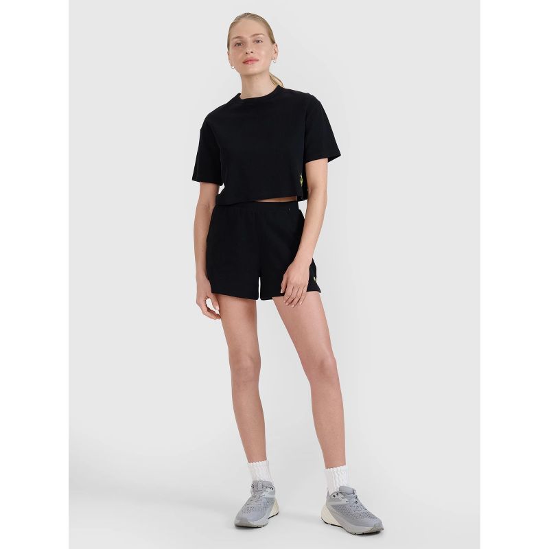 Women's crop top t-shirt 4F 4FWSS25TTSHF1977-20S *Kategoria tymczasowa Your Sports Performance