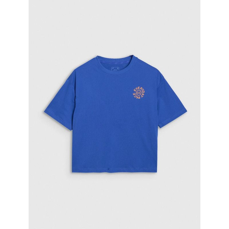 Women's oversize printed T-shirt 4F 4FWSS25TTSHF1993-36S *Kategoria tymczasowa Your Sports Performance
