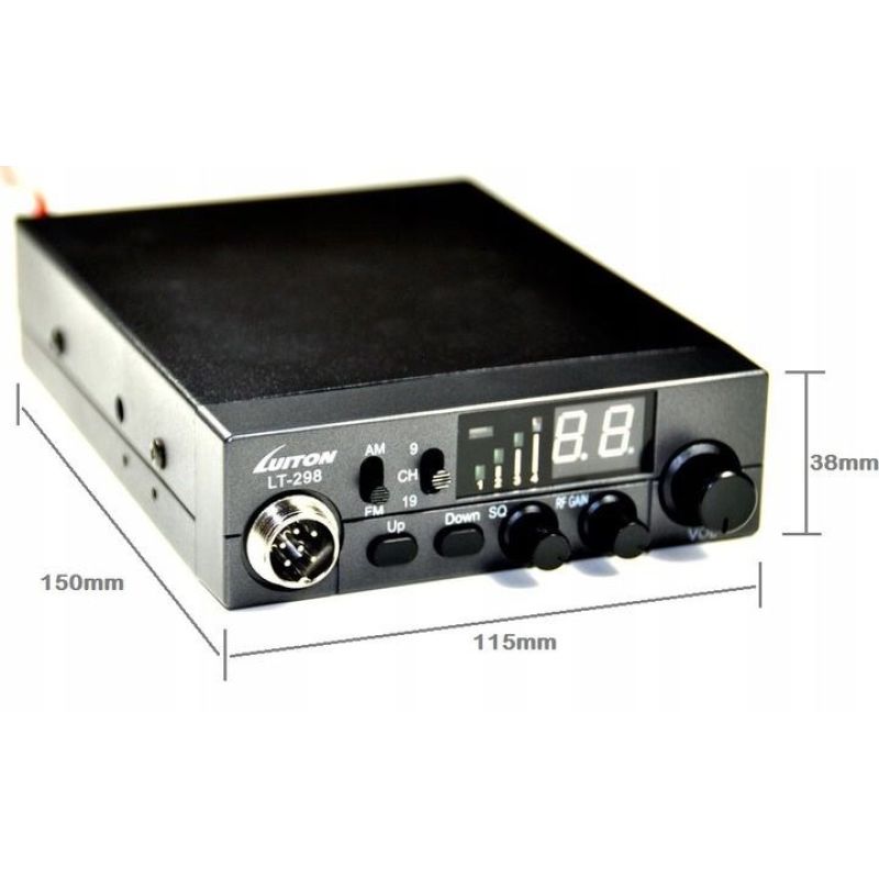 CB Radio LUITON LT-298 ASQ 12V/24V with cigarette lighter plug Elektronika i akcesoria/CB Radia Your Sports Performance