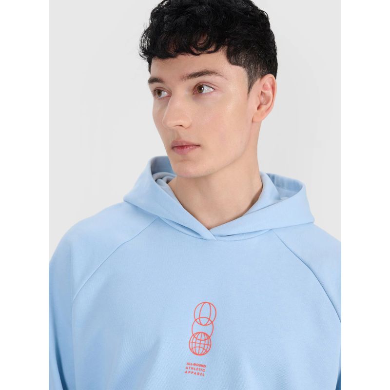 Men's sweatshirt with hood, open, 4F 4FRSS25TSWSM2111-34S *Kategoria tymczasowa Your Sports Performance
