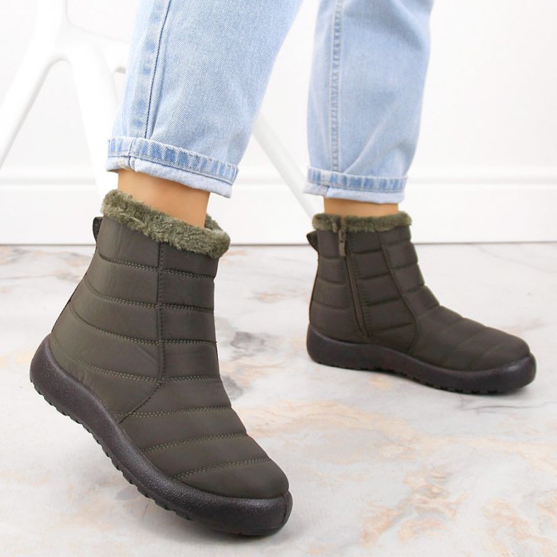 Potocki W WOL198A green insulated flat snow boots Footwear/Outdoor/Potocki Your Sports Performance