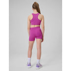 Girls' seamless sports short leggings 4F 4FJRSS26TFSTF140-53S