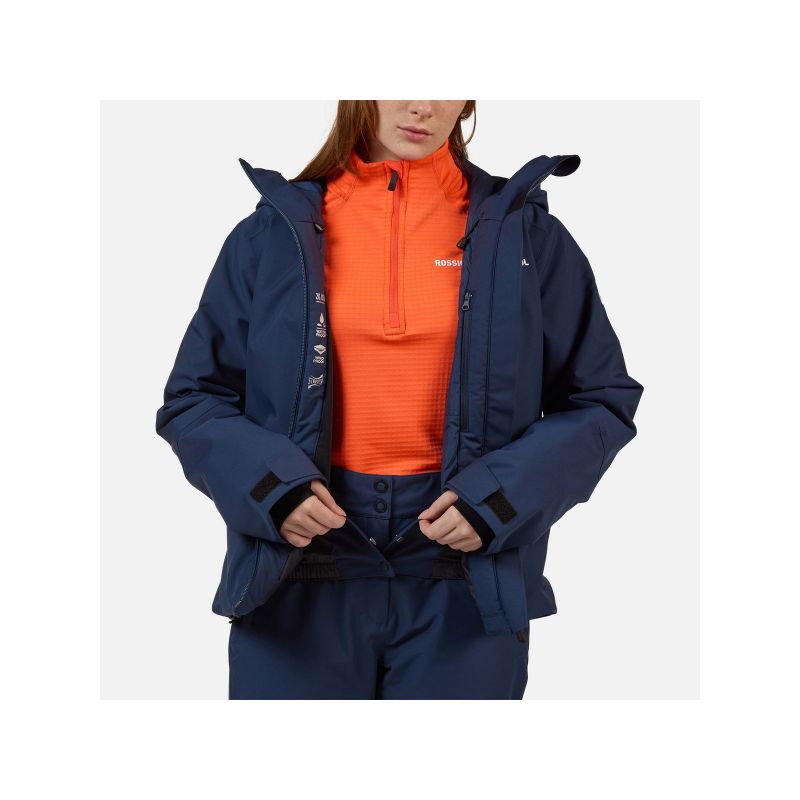 ROSSIGNOL W ROCHRUN INSULATED JKT women's ski jacket navy blue