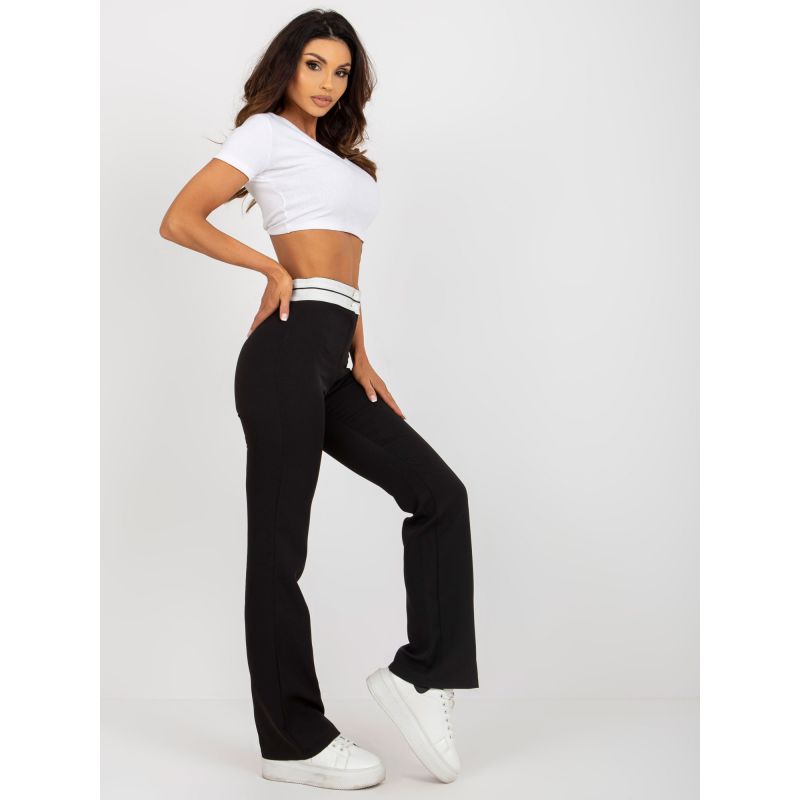 Black flared trousers without pockets (DHJ-SP-6971.33P) In preparation Your Sports Performance