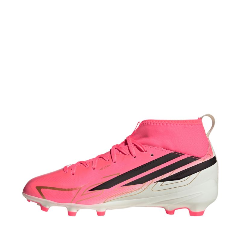 Adidas F50 Hyperfast League Mid FG Kids Soccer Shoes Pink KK1315