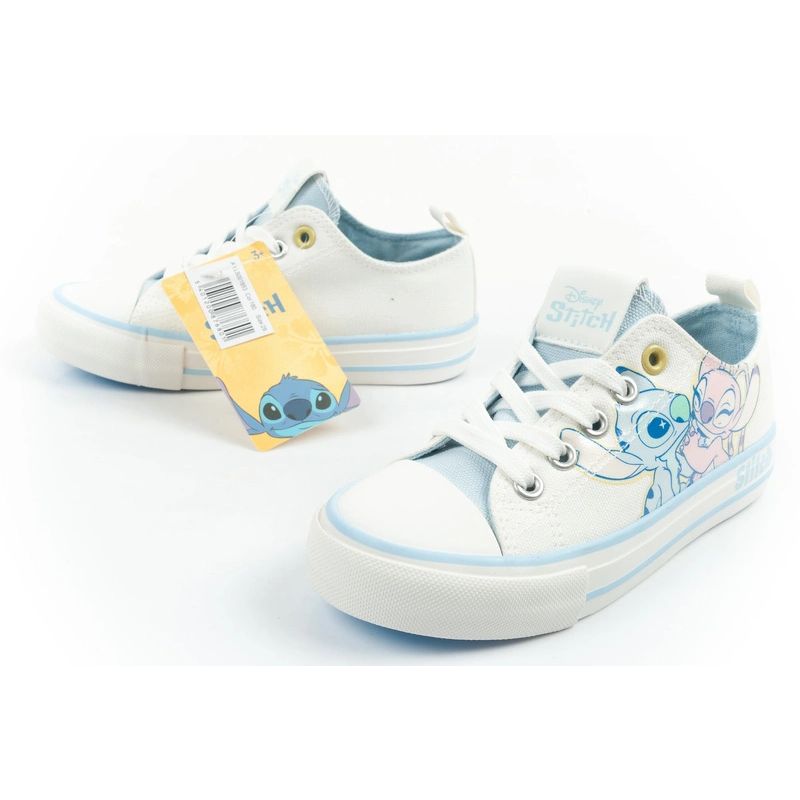 Leomil children's sports shoes Stitch sneakers comfortable light white
