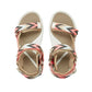 Lee Cooper women's shoes velcro sandals for summer on the beach light beige Lee Cooper