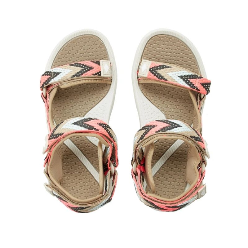Lee Cooper women's shoes velcro sandals for summer on the beach light beige Lee Cooper