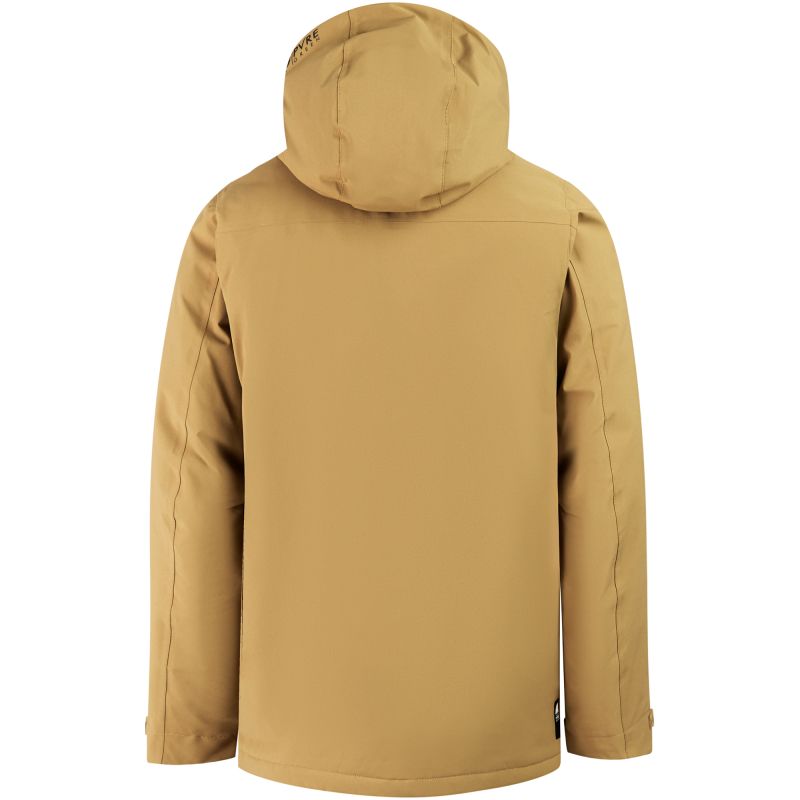 Men’s PROTEST PRTTIMOTHY hooded ski/snowboard jacket with zip, brown