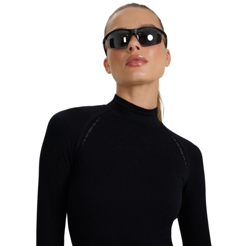 Women's longsleeve t-shirt 4F F419 deep black 4FWAW25TFLOF419 20S In preparation Your Sports Performance