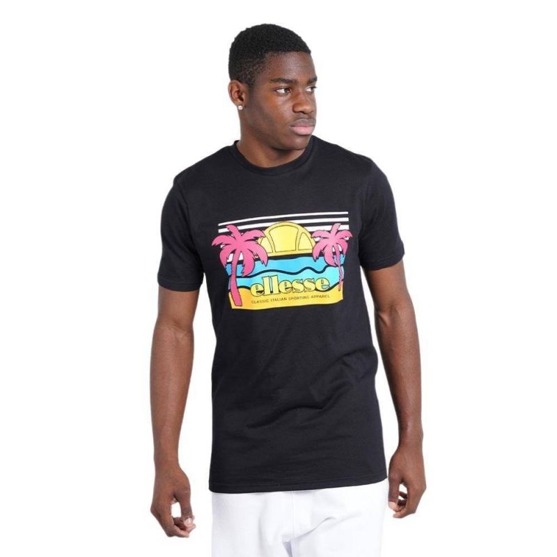 Ellesse men's t-shirt black Sechsaro Tee SHM13825011 In preparation Your Sports Performance
