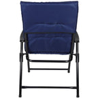 FOLDING GARDEN CHAIR 59X66X45/90CM WITH NAVY BLUE CUSHION Home and Garden/Garden Your Sports Performance