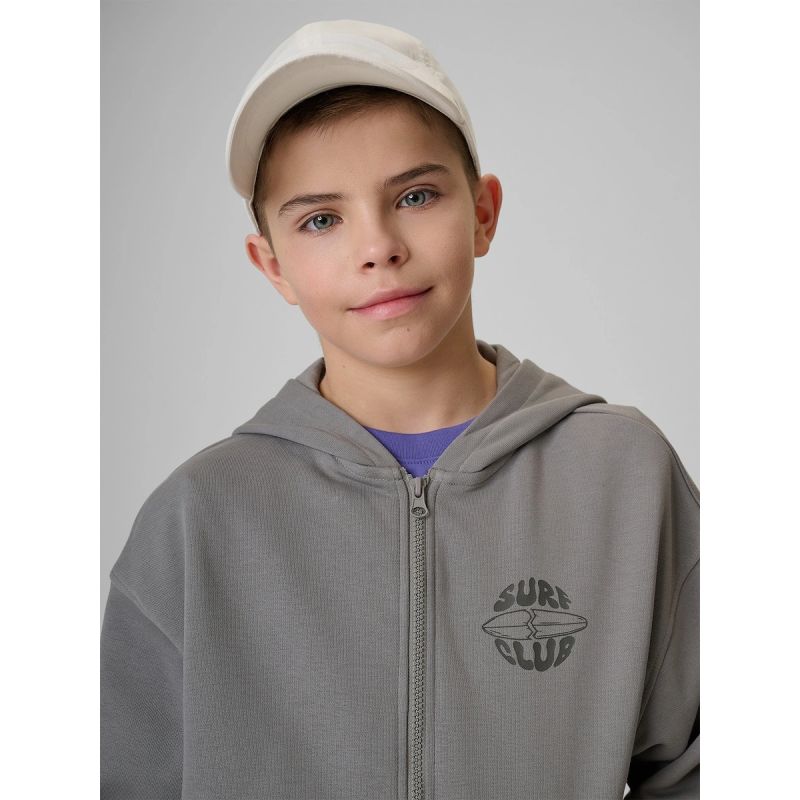 Boy's loose hooded sweatshirt 4F 4FJRSS26TSWSM2934-25S