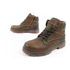 Wrangler Allan Mid men's boots Chelsea boots elegant leather green brown Wrangler